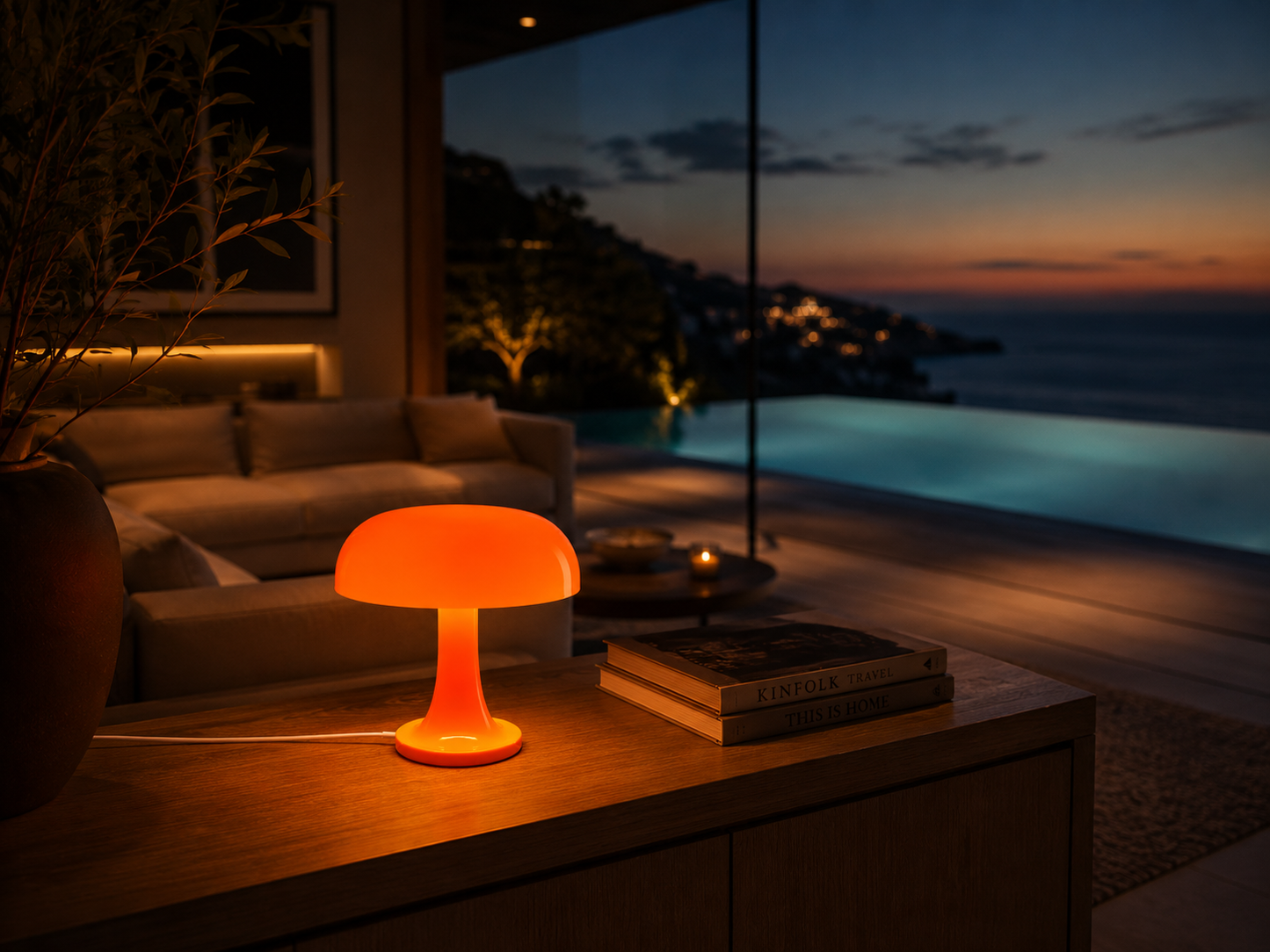 Limitierte Amber Flux Classic Lampe – stylisch & warm