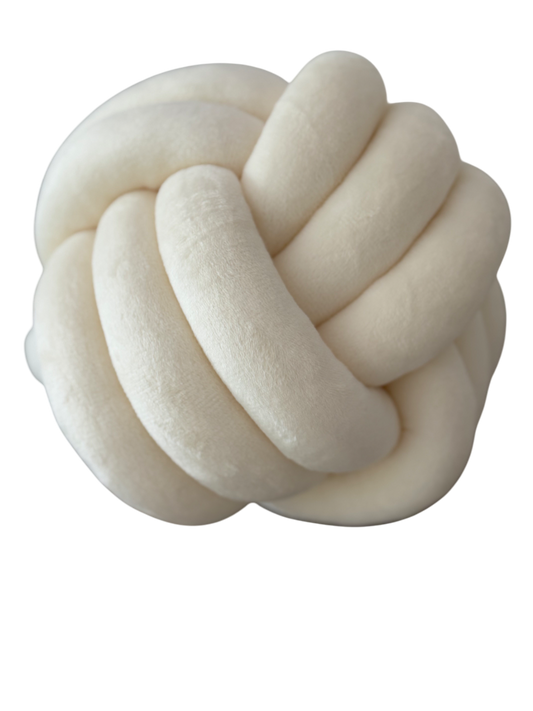 Limitiertes Twist Pure Knotenkissen Weiß – stylisch & gemütlich
