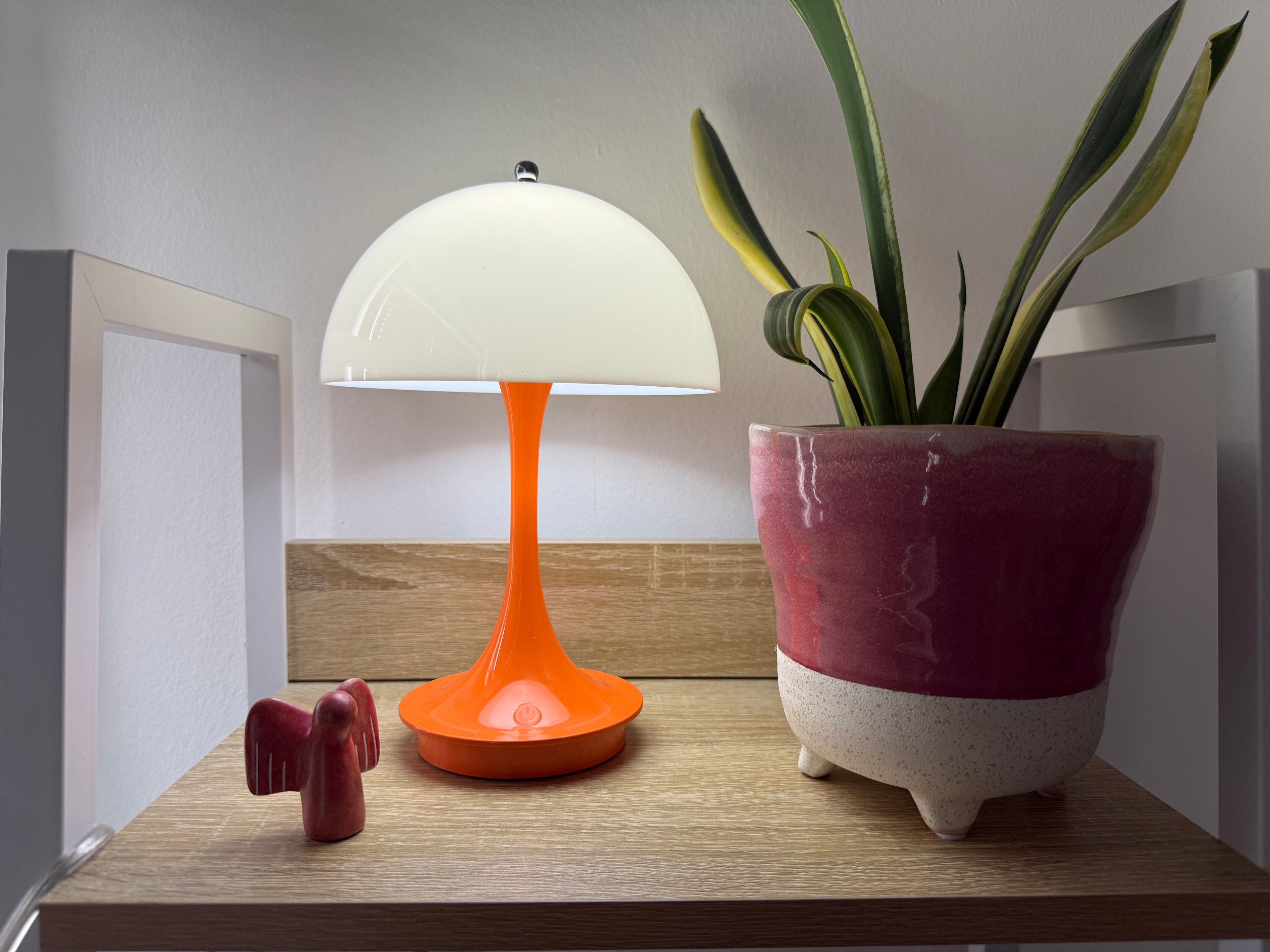 Limitierte Amber Flux Pilzlampe - orange Deko im Sommer
