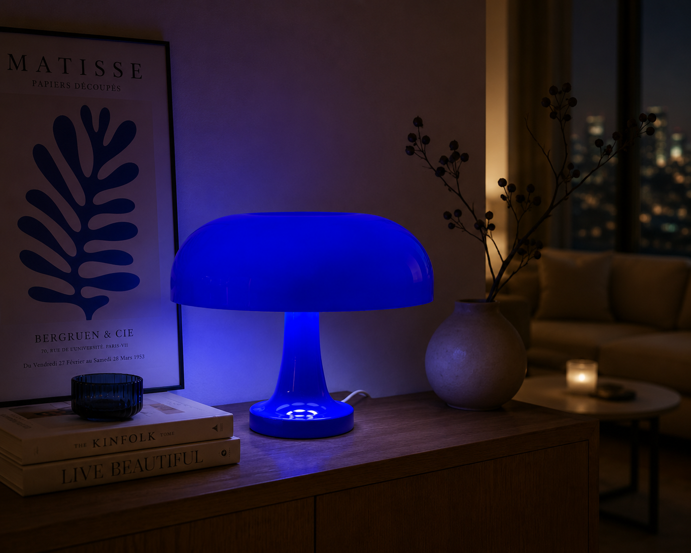 LUMINA COBALTO – Ikonisches Lichtdesign in tiefem Cobaltblau