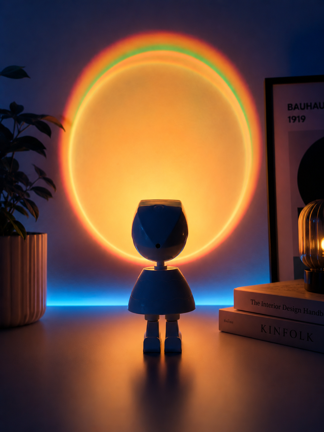 ASCEND 21 Sunset Hero LED Figur – Stylische Actionfigur mit Ambientelicht – Dekoratives Nachtlicht für Kinderzimmer, Gaming Room & Schlafzimmer – Cozy Mood Light