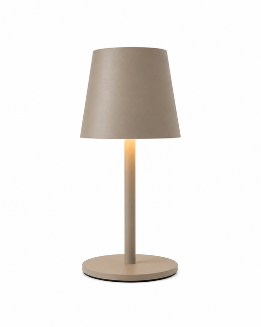 ASCEND 21 Lumo Sand Design-Tischlampe – Moderne Ambienteleuchte in Grau-Beige – Minimalistische Dekolampe für Wohnzimmer, Schlafzimmer & Homeoffice