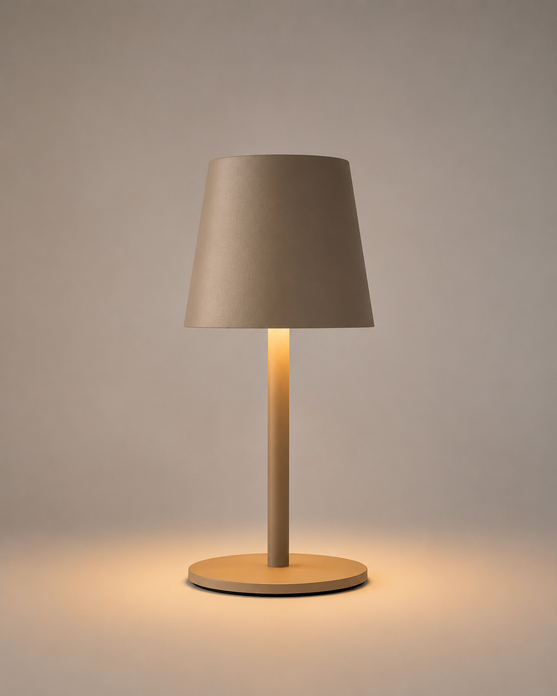 ASCEND 21 Lumo Sand Design-Tischlampe – Moderne Ambienteleuchte in Grau-Beige – Minimalistische Dekolampe für Wohnzimmer, Schlafzimmer & Homeoffice