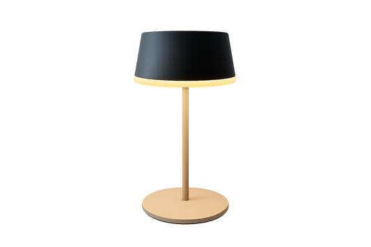 ASCEND 21 Noor Sand Tischlampe – Minimalistische Designleuchte in Sandfarbe, Dimmbar, Warmweißes Licht, Modernes Wohnaccessoire für Wohnzimmer, Schlafzimmer & Esstisch
