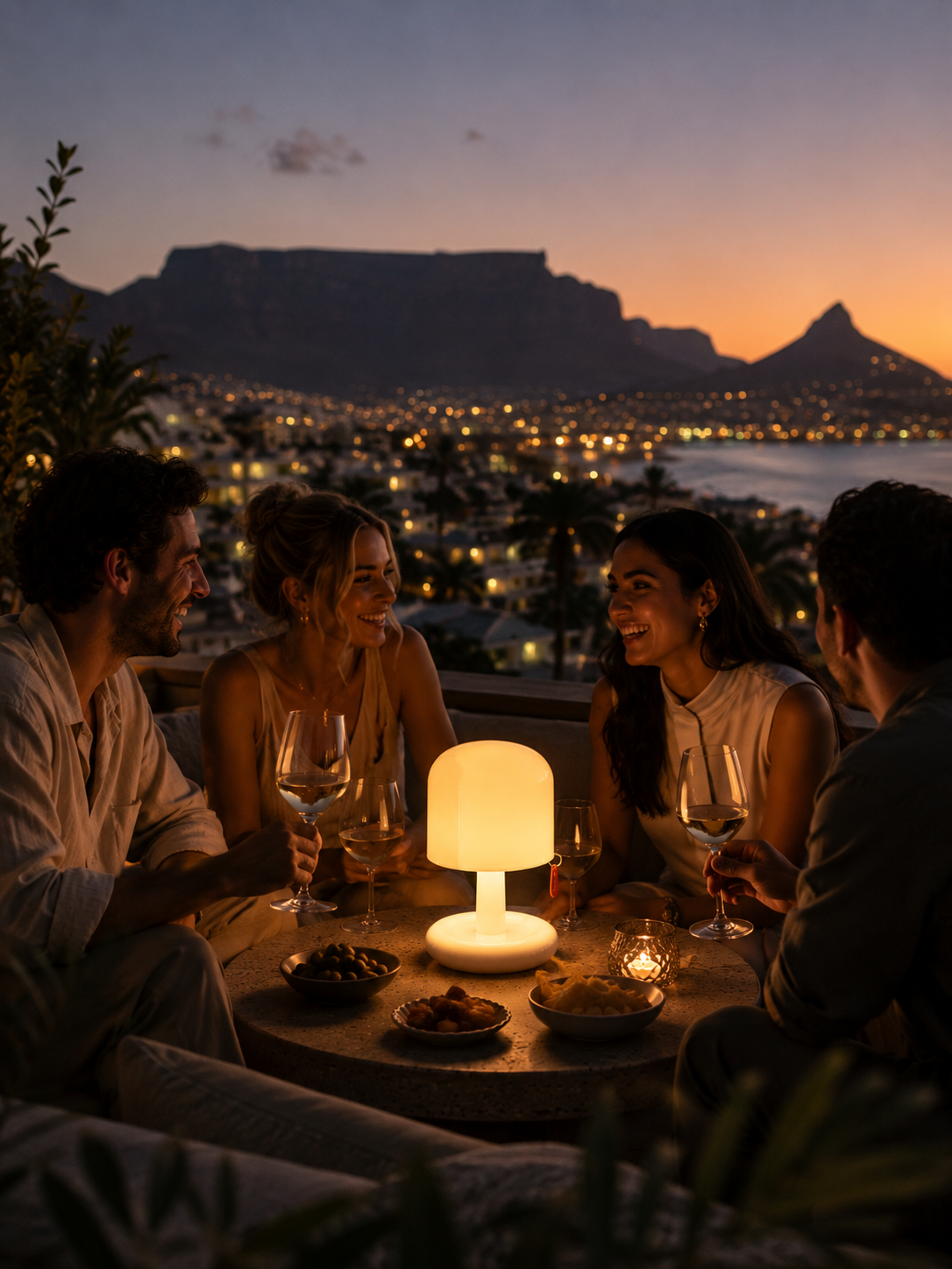 ASCEND 21 Happy Glow XL – Große Tischlampe im Pilzdesign | Modernes Ambientelicht für Wohnzimmer, Schlafzimmer & Kinderzimmer