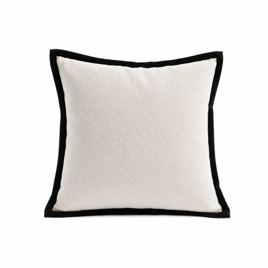 Maison Blanc Dekokissen – Elegantes Zierkissen in Weiß im französischen Landhausstil | Weiches Sofakissen für Wohnzimmer, Schlafzimmer & Wohnaccessoires
