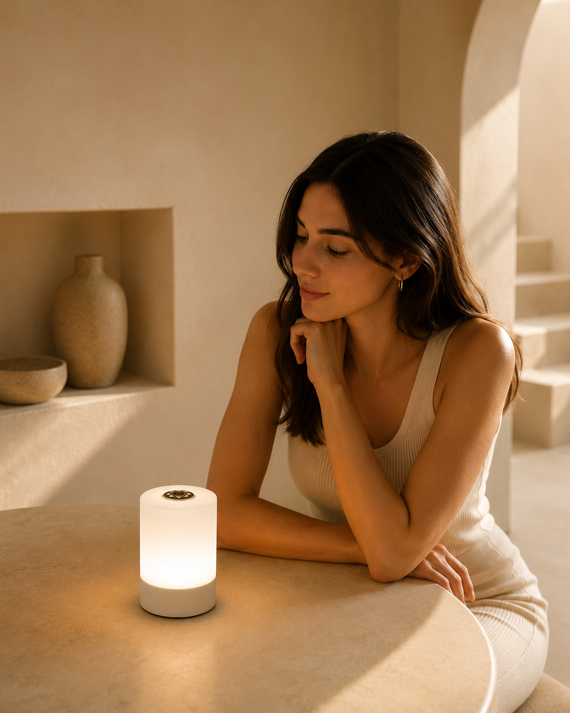 ASCEND 21 Lumi Pure – Minimalistische LED-Tischlampe in Weiß Klares Design. Sanftes Licht. Pure Ästhetik.