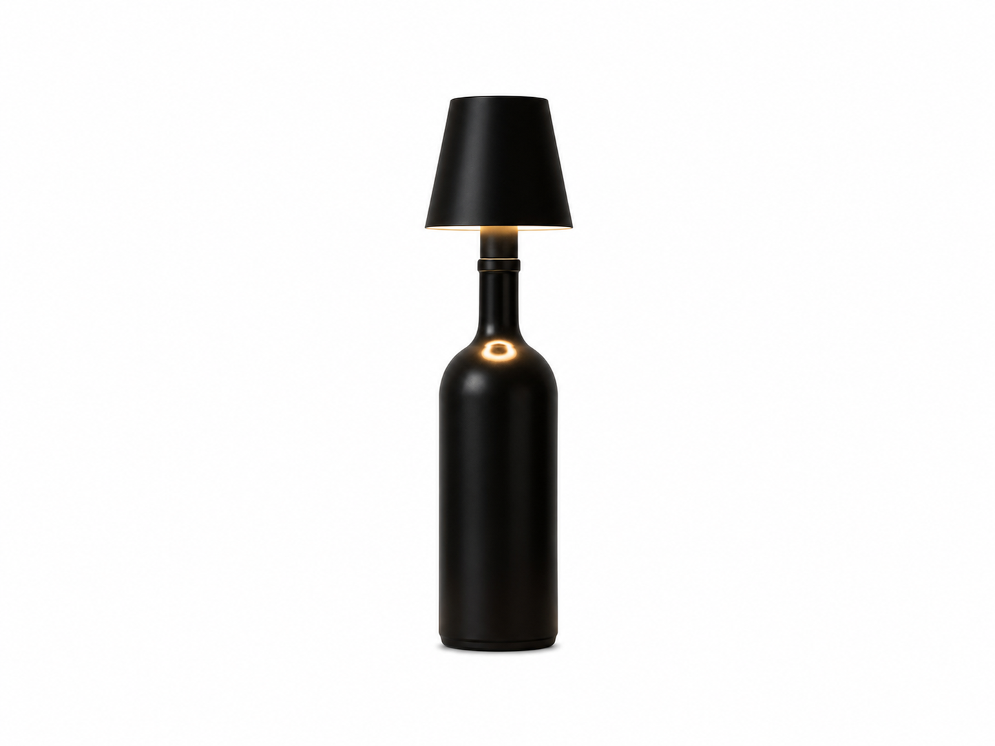ASCEND 21 Noir Aura RGB – Mobile LED Design-Tischlampe in Mattschwarz – Modernes Ambient-Licht – Mehrfarbige RGB-Beleuchtung – Touch-Steuerung – Für Wohnzimmer, Schlafzimmer, Balkon & Terrasse