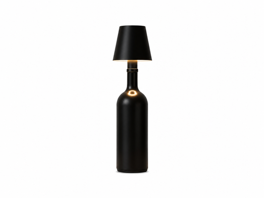 ASCEND 21 Noir Aura RGB – Mobile LED Design-Tischlampe in Mattschwarz – Modernes Ambient-Licht – Mehrfarbige RGB-Beleuchtung – Touch-Steuerung – Für Wohnzimmer, Schlafzimmer, Balkon & Terrasse