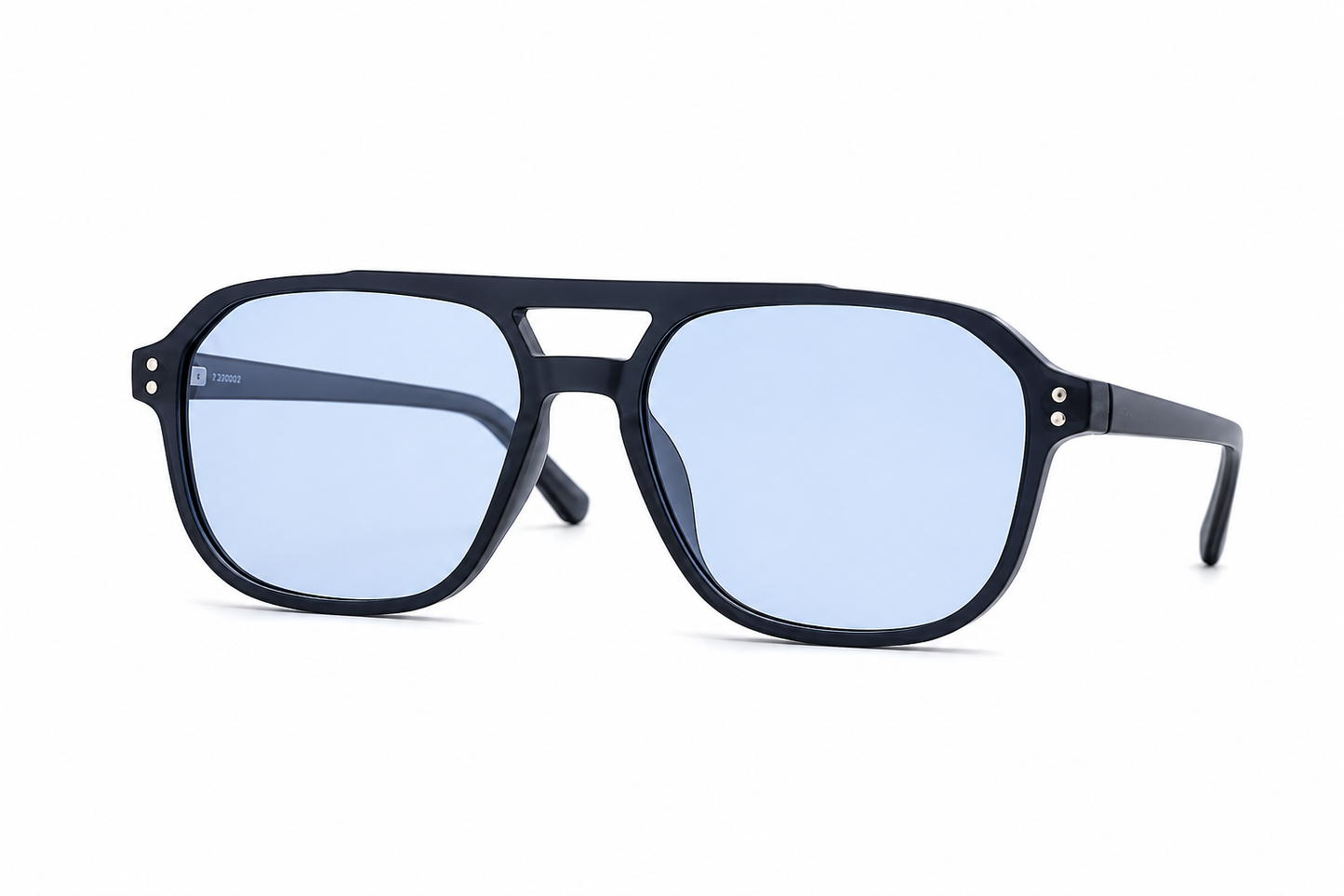ASCEND21 Blue Horizon Sonnenbrille – Unisex Sonnenbrille mit blauen Gläsern & transparentem Rahmen – Leichte Fashion Sonnenbrille für Sommer, Freizeit, Strand & City-Looks