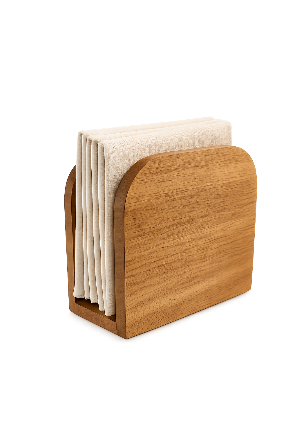 ASCEND 21 NORDEN HOLD – Serviettenhalter aus Massivholz | Moderner Holz Serviettenhalter im skandinavischen Design | Serviettenständer für Küche, Esstisch, Café, Restaurant & Tischdekoration