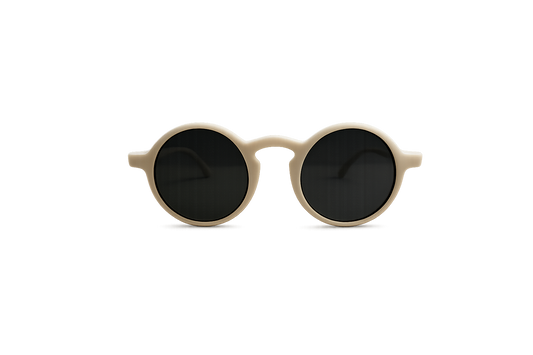 ASCEND 21 Soléa Deko-Sonnenbrille Beige-Weiß – Mediterrane Dekobrille im minimalistischen Design – Stilvolles Wohnaccessoire für Regal, Sideboard, Schaufenster & Fotostyling