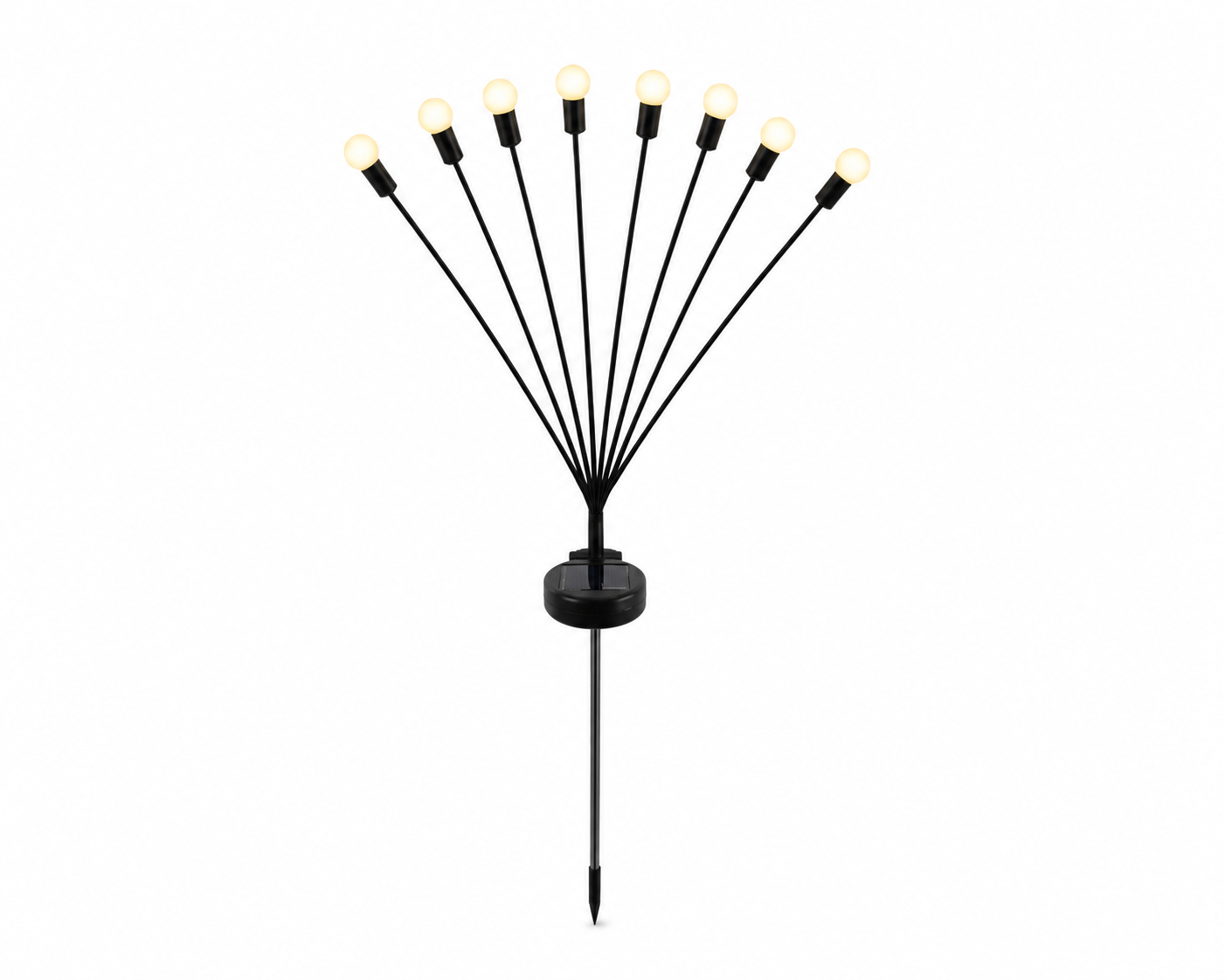 ASCEND 21 Nova Bloom Solarleuchte – 8 LED Gartenleuchte für Außen – Dekorative Solar-Gartenlampe mit warmweißem Licht – Wetterfest – Ideal für Garten, Beet, Balkon & Terrasse