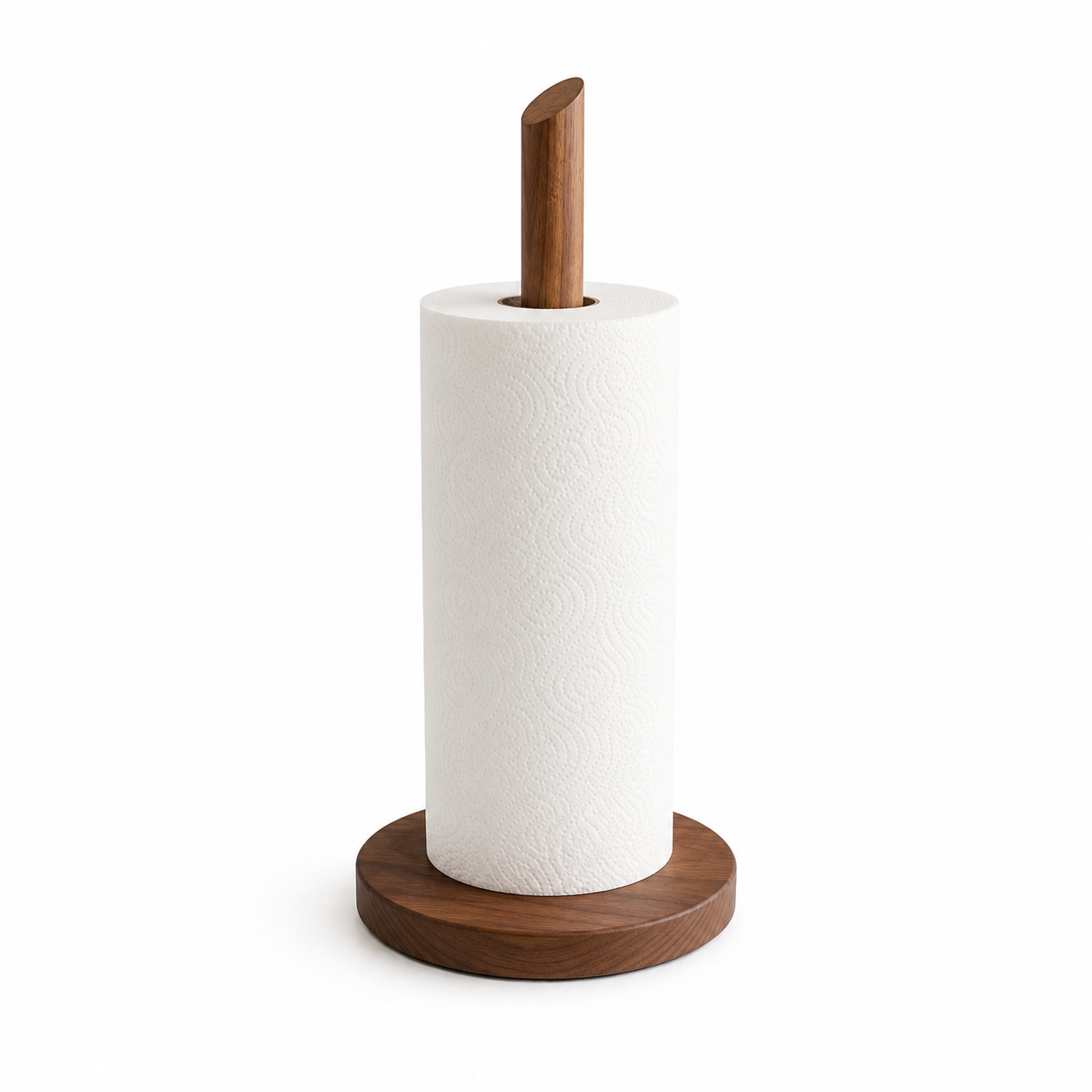 ASCEND 21 Nordic Hold – Küchenrollenhalter aus Holz – Minimalistischer Küchenpapierhalter aus Massivholz – Freistehend – Modernes Design für Küche, Esstisch & Arbeitsplatte