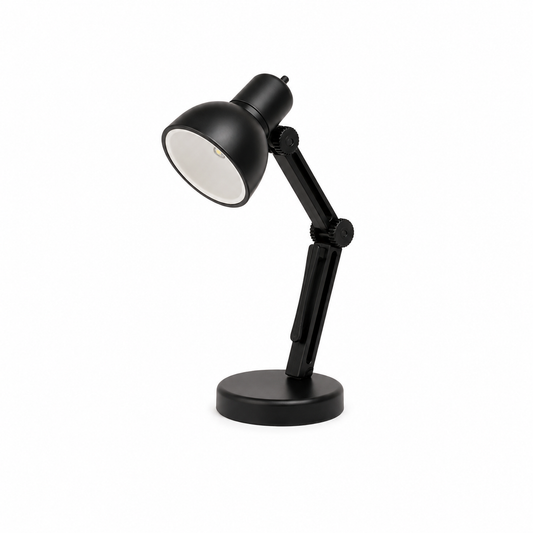 ASCEND 21 Studio Mini – Mini Design-Tischlampe im Architektenstil – Verstellbare LED Deko-Leuchte – Schwarze Schreibtischlampe im Miniaturformat – Modernes Wohnaccessoire für Regal, Schreibtisch & Vitrine