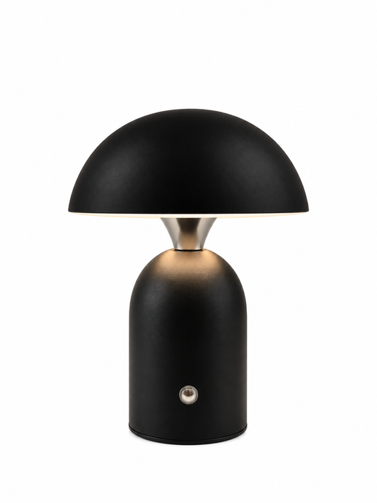 ASCEND 21 Luxora Dome – Mobile Design-Tischlampe in Schwarz
