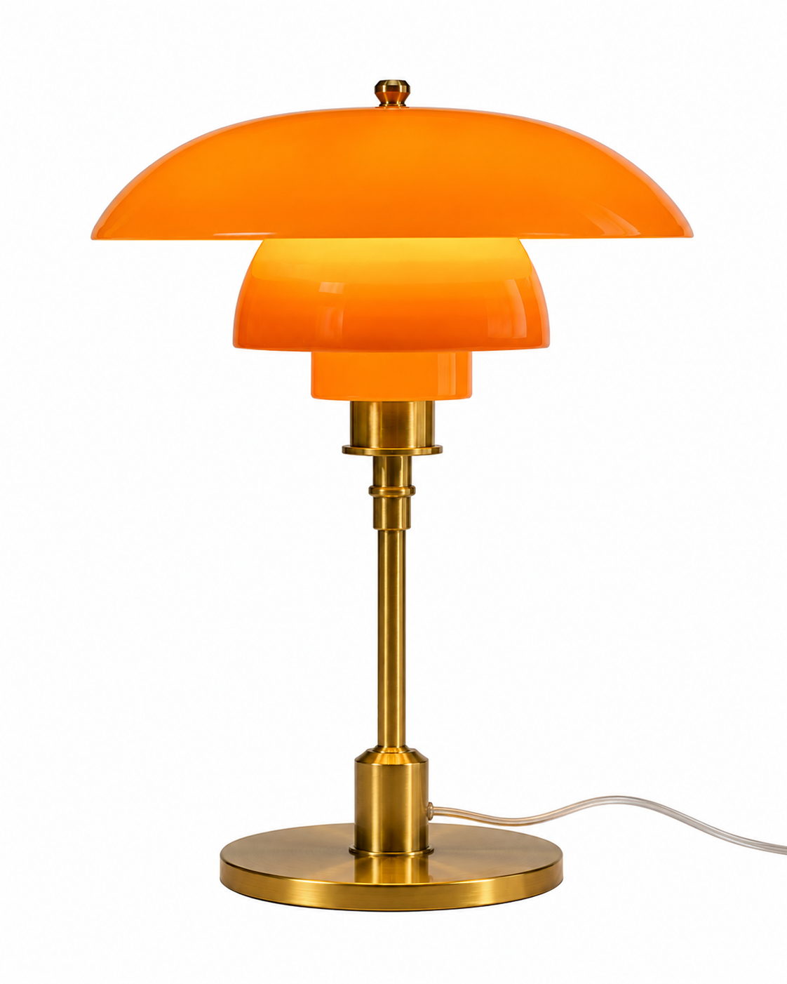ASCEND 21 Aurora Brass – Design-Tischlampe in Bernstein & Gold