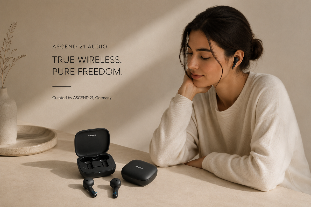 ASCEND 21 Audio – True Wireless In-Ear Kopfhörer mit Bluetooth 5.3 | Baseus