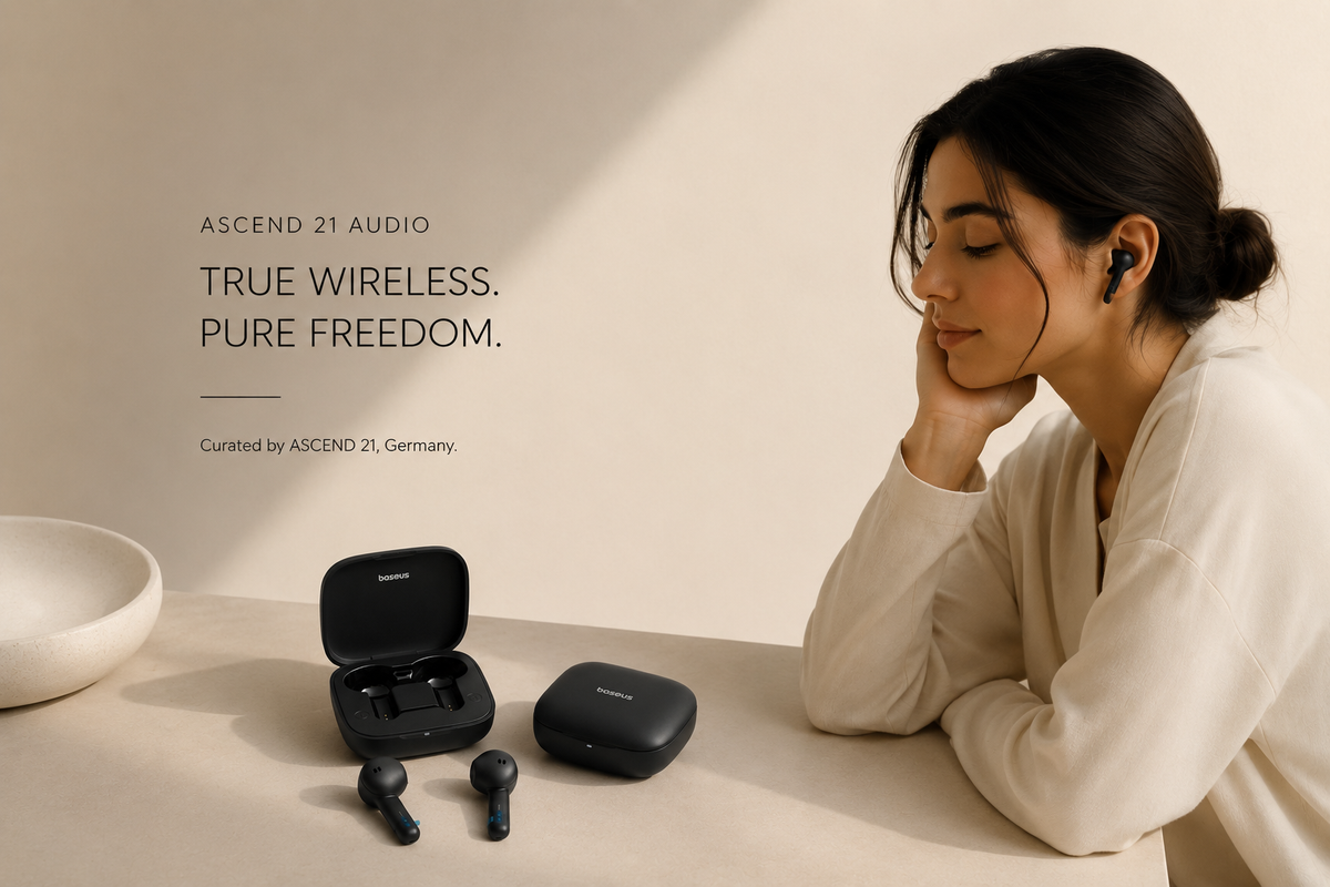 ASCEND 21 Audio – True Wireless In-Ear Kopfhörer mit Bluetooth 5.3 | Baseus