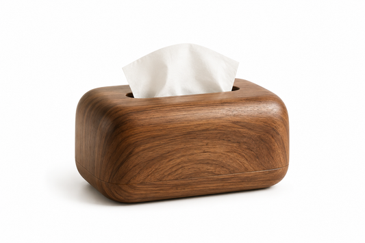 ASCEND 21 Nordic Grain – Taschentuchbox in Holzoptik – Moderner Taschentuchspender für Kosmetiktücher – Minimalistische Tissue Box für Wohnzimmer, Badezimmer, Schlafzimmer & Büro