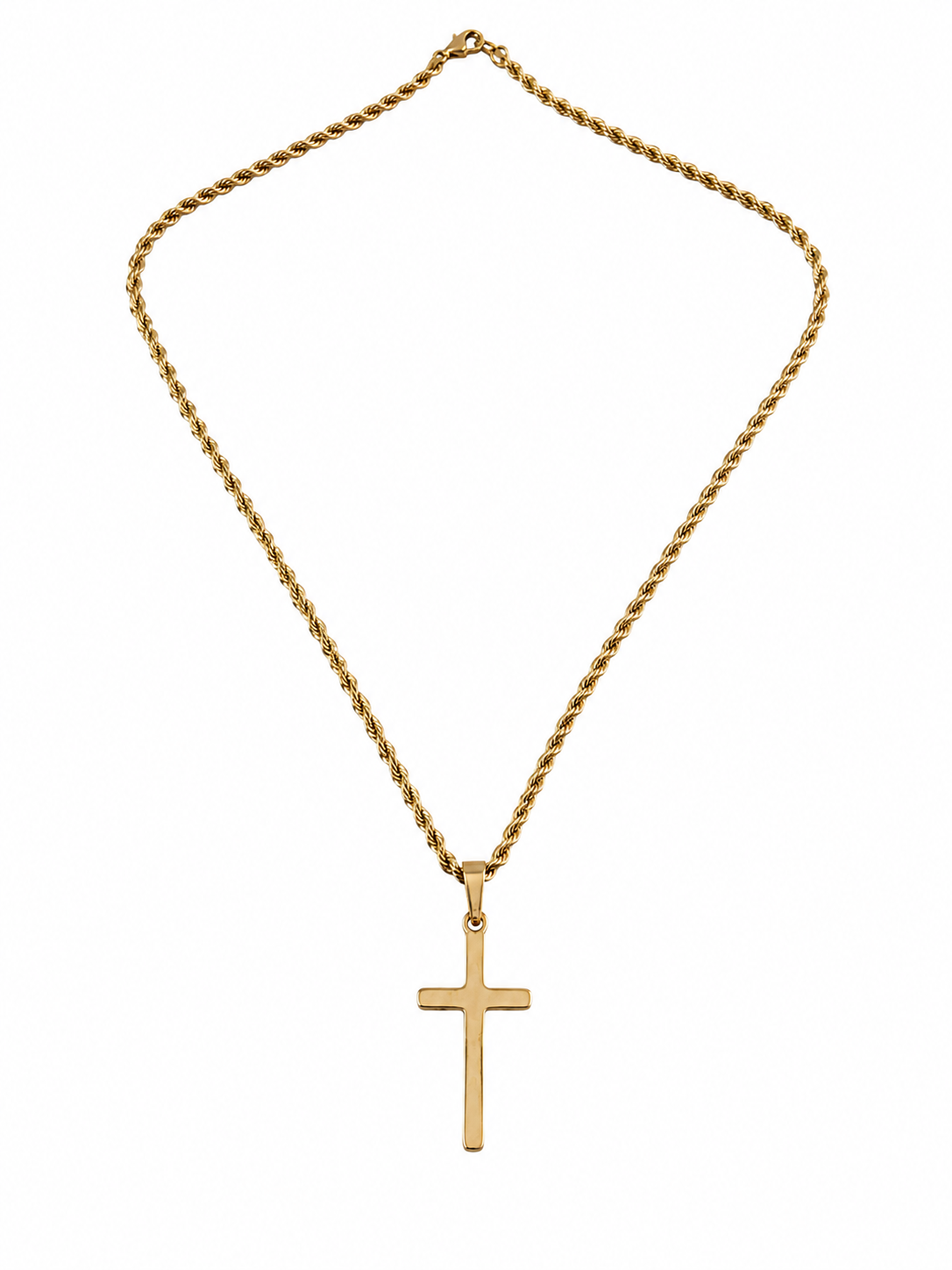Faith Chain™ Goldkette mit Kreuzanhänger – Elegante Halskette für Damen & Herren | Minimalistische Kreuz Kette Gold | Christlicher Schmuck | Geschenkidee für Geburtstag, Weihnachten & besondere Momente