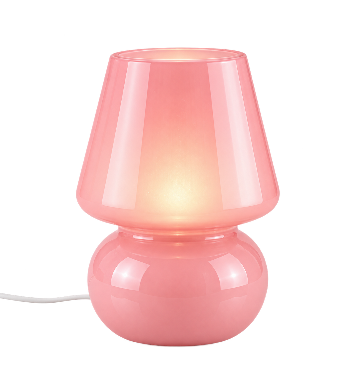 ASCEND 21 ROSÉ GLOW™ – Design-Tischlampe aus Glas in Rosa