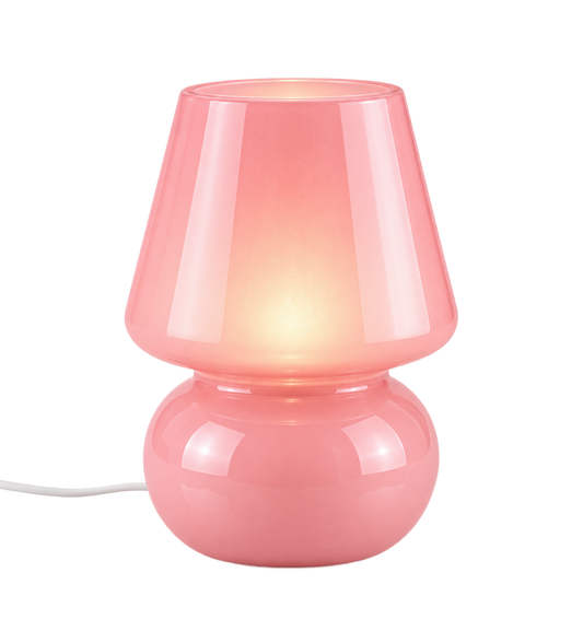 ASCEND 21 ROSÉ GLOW™ – Design-Tischlampe aus Glas in Rosa