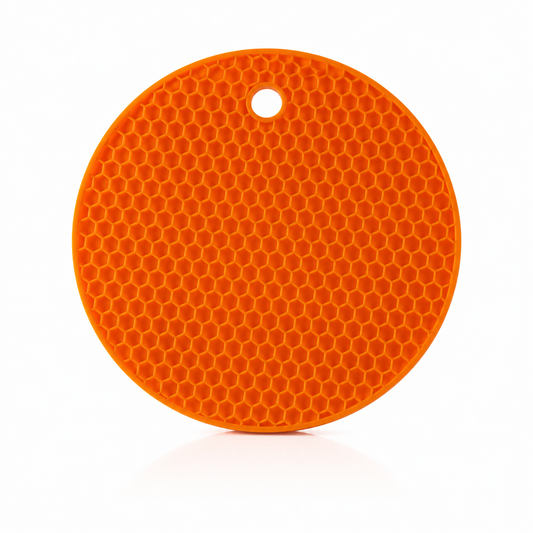 HEXORA MINI Topfuntersetzer Ø 14 cm – Hitzebeständiger Untersetzer mit Wabenstruktur – Rutschfester Küchenuntersetzer für Töpfe, Pfannen & Kannen – Kompakt, Modern & Pflegeleicht
