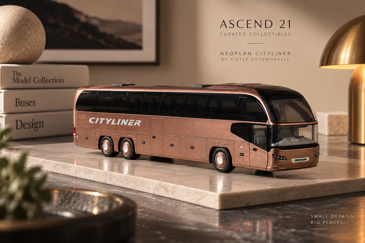 ASCEND 21 Rietze Neoplan Cityliner – Busmodell in Bronze Metallic | Sammlermodell 1:87 | Made in Germany