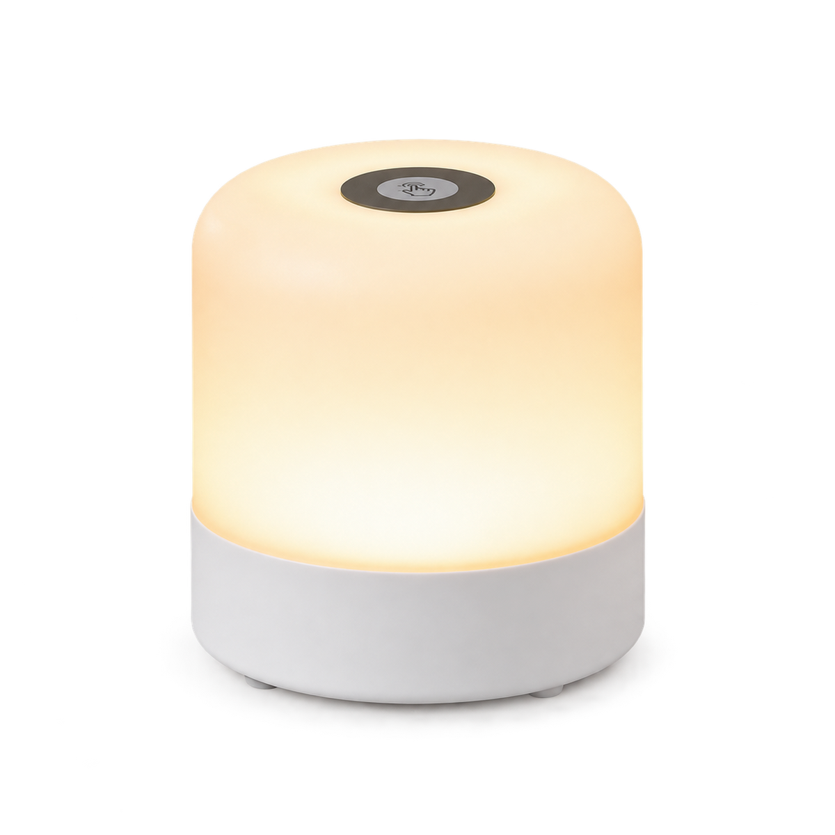 ASCEND 21 Lumi Touch Mini LED Tischlampe Weiß – Dimmbares Nachtlicht mit Touch-Bedienung, moderne Tischleuchte für Schlafzimmer, Nachttisch und Wohnbereich