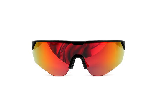 ASCEND 21 PulseRun™ Performance Sonnenbrille Rot – Sport Sonnenbrille für Damen & Herren – Leichte Laufbrille für Running, Radfahren, Outdoor, Fitness & Freizeit – Modernes Sportdesign