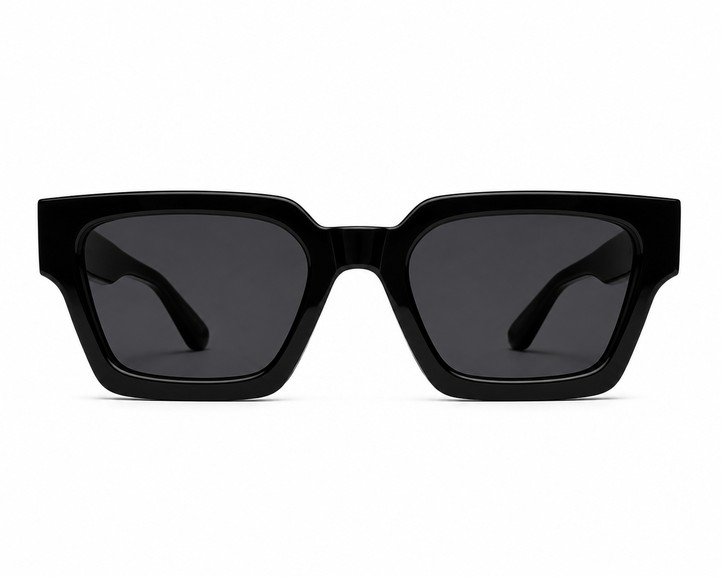 ASCEND21 Shadow Edge Sonnenbrille – Unisex Sonnenbrille mit markantem schwarzem Rahmen – Moderne kantige Sonnenbrille für Alltag, Reisen, Freizeit & City-Looks