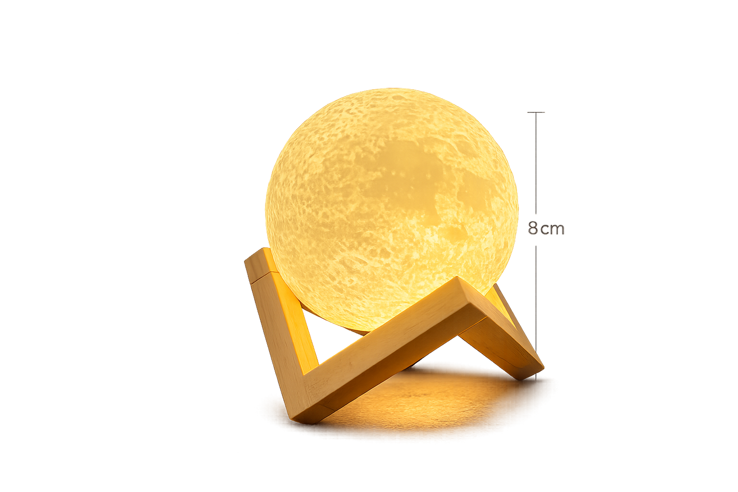 LunaGlow™ Mondlampe – Stimmungsvolle Mondleuchte für Nachttisch, Wohnzimmer & Kinderzimmer | Dekoratives Nachtlicht mit sanftem Licht