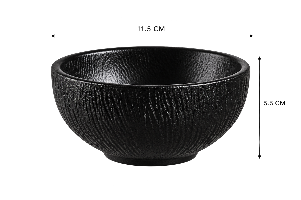 ASCEND 21 Zen Bowl Mini™ Schwarze Deko-Schale im japanischen Stil – kleine Design Schale für Schmuck, Teelichter & Dekoration | Minimalistische Japandi Ablage für Wohnzimmer, Bad & Schlafzimmer
