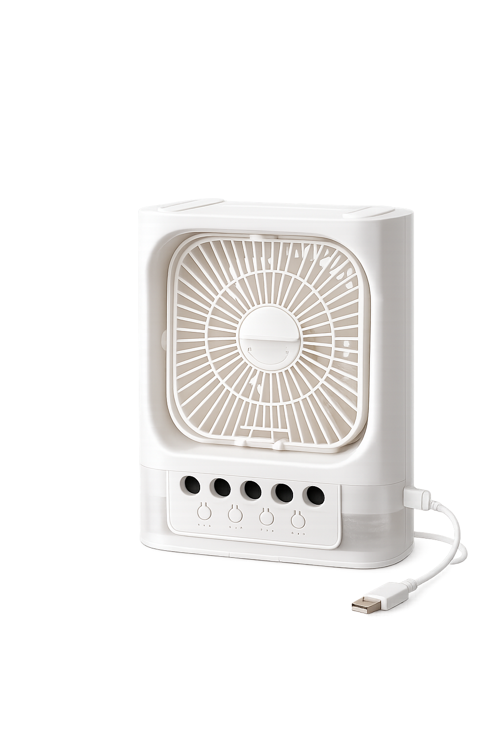 ASCEND 21 Arctic Breeze Mini Luftkühler – Mobiler USB Luftkühler mit Wassertank und Ventilator | Kompakter Tischventilator für Büro, Schlafzimmer & Zuhause
