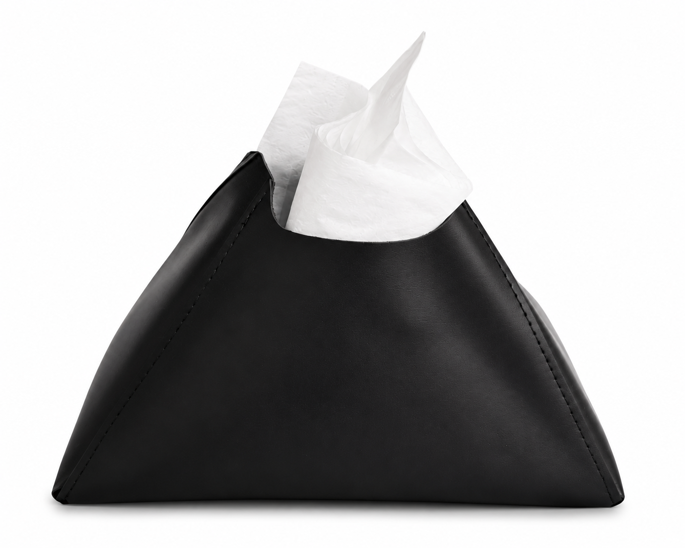 ASCEND 21 SoftCover Black Kosmetiktuchbox – Elegante Taschentuchbox Abdeckung in Matt Schwarz | Minimalistischer Kosmetiktuchspender für Bad, Wohnzimmer & Büro | Moderne Tissue Box Hülle