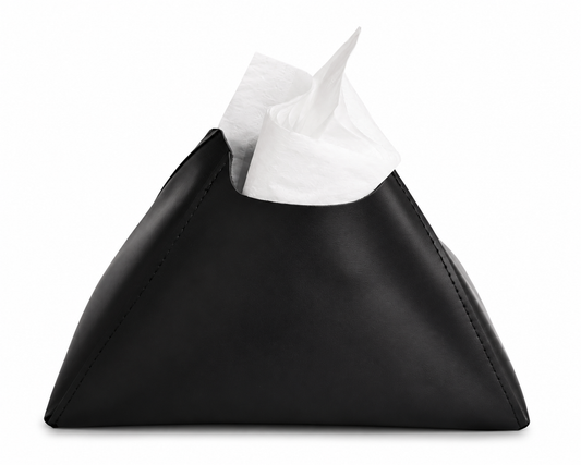 ASCEND 21 SoftCover Black Kosmetiktuchbox – Elegante Taschentuchbox Abdeckung in Matt Schwarz | Minimalistischer Kosmetiktuchspender für Bad, Wohnzimmer & Büro | Moderne Tissue Box Hülle