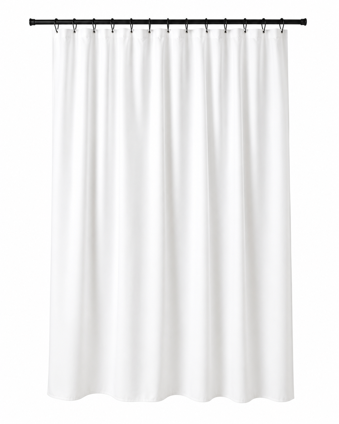 ASCEND 21 PURE LINE Duschvorhang Weiß 180 × 200 cm – Moderner Badezimmer Vorhang | Minimalistischer Badvorhang für Dusche & Badewanne | Schlichtes Design für Bad, Gäste-WC & Zuhause