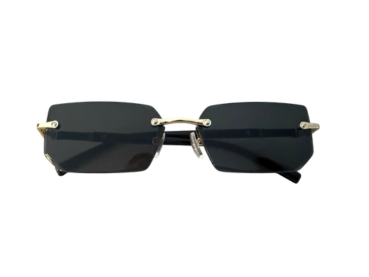 Deko-Sonnenbrille Urban Black – Schwarze Gläser, cooler Look