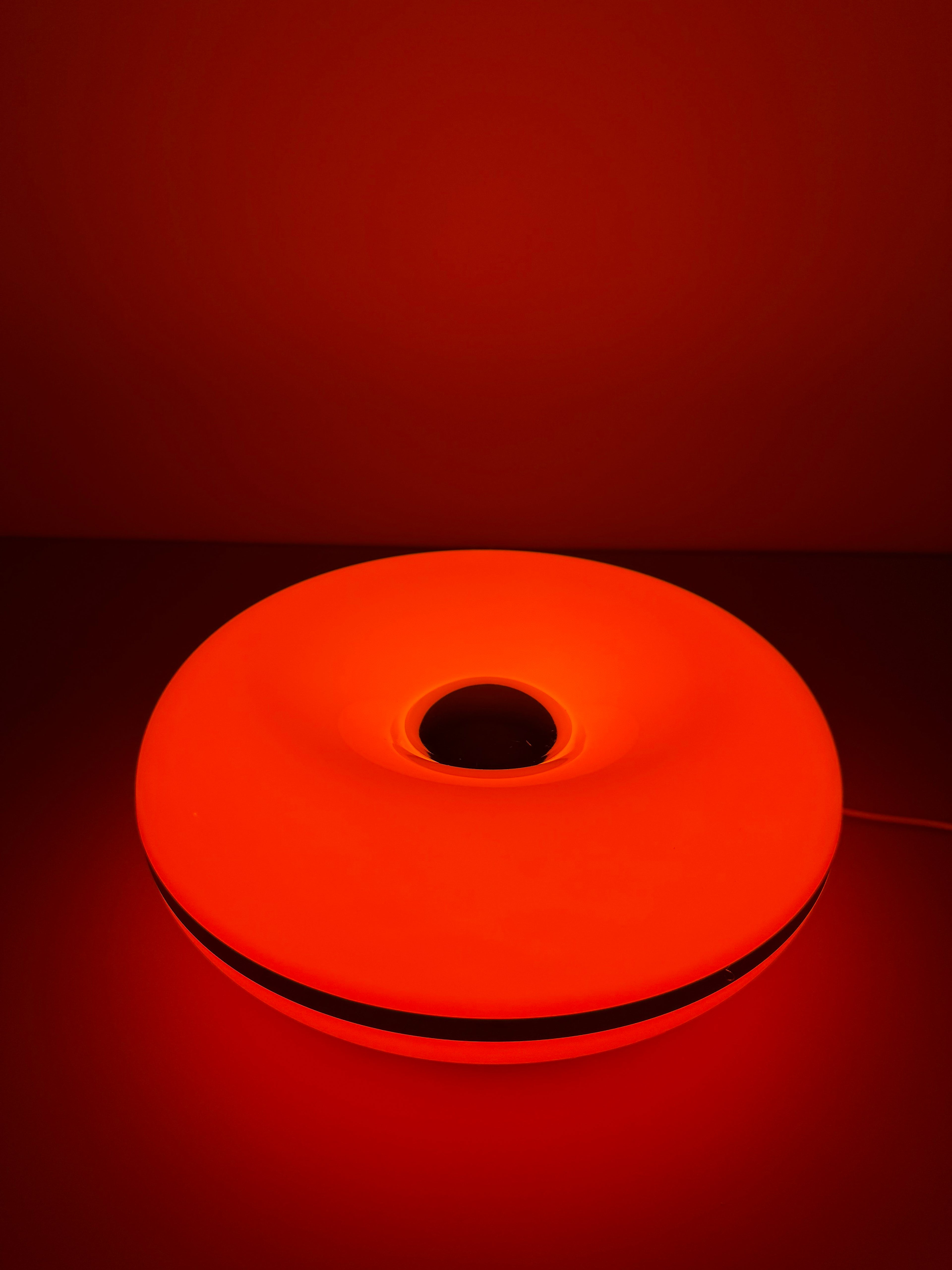 Orbit Glow Ember - orangene Design-Lampe mit Kabel & Touch
