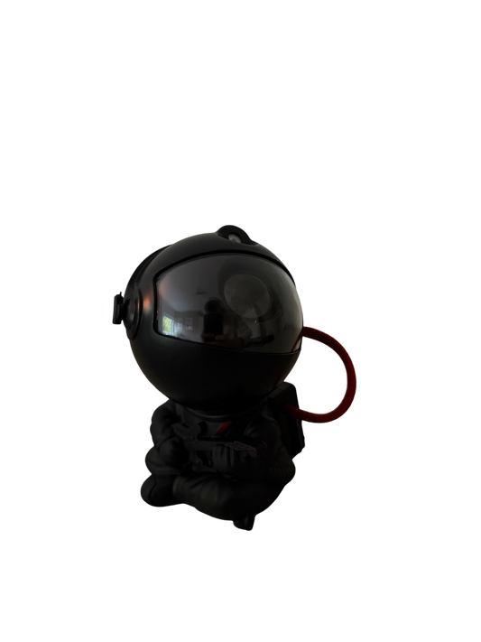 Cosmo Guard - Schwarze Actionfigur mit Kosmos-Projektion