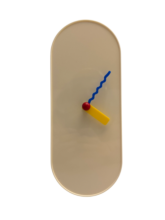 WaveTime Capsule Clock – Minimalistische Design-Wanduhr im Capsule-Style