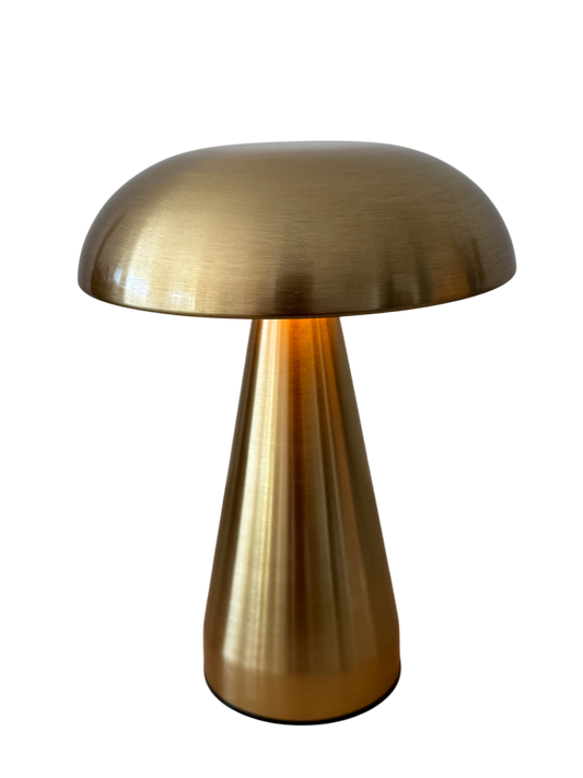 Limitierte Golden Glow Designlampe – kabellos, stilvoll im Sommer