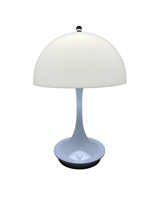 Limitierte Slate Calm Pilzlampe – grau & stilvoll im Sommer & Winter