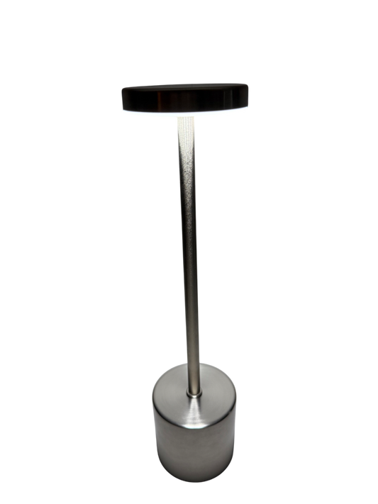 Aurora Silver Touch - Moderne LED Tischlampe in Silber