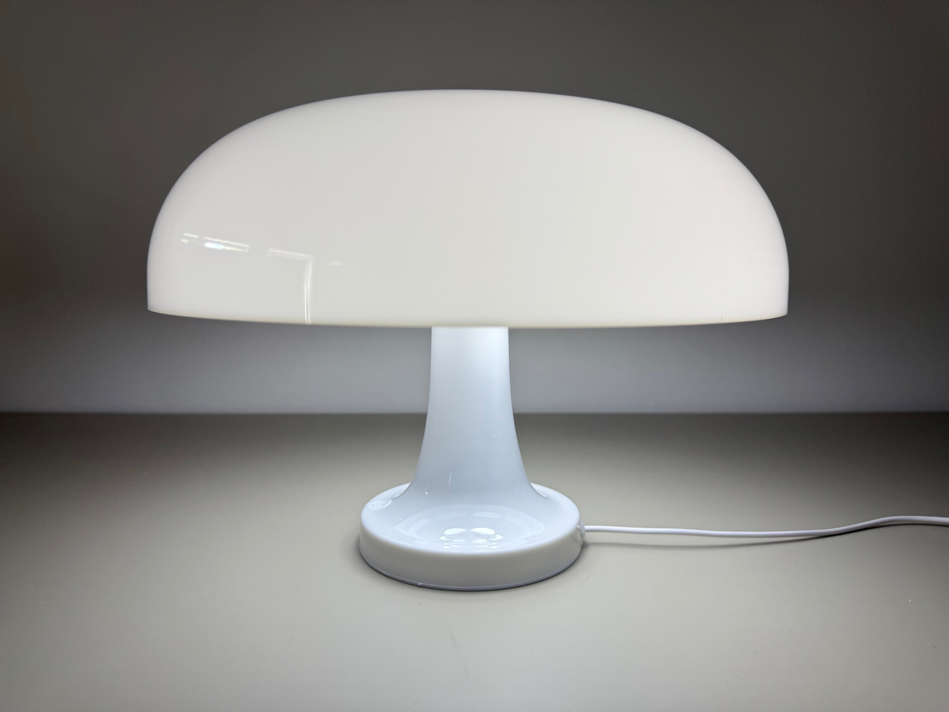 LumiShroom Classic - Weiße Pilzlampe mit Kabel