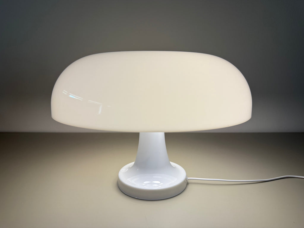 LumiShroom Classic - Weiße Pilzlampe mit Kabel