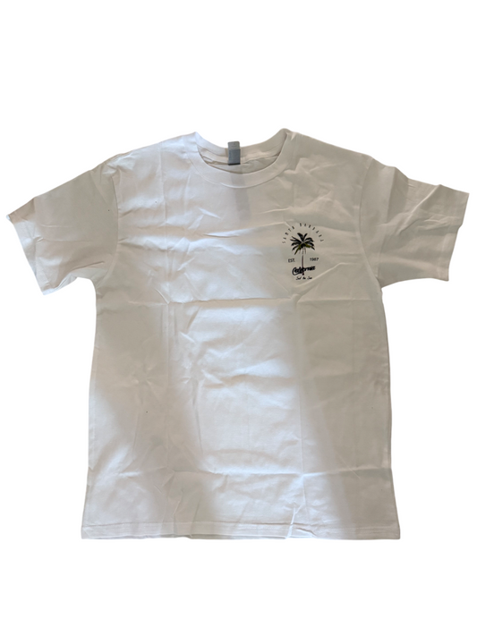 Santa Barbara Coastline – Weißes T-Shirt (Größe M)
