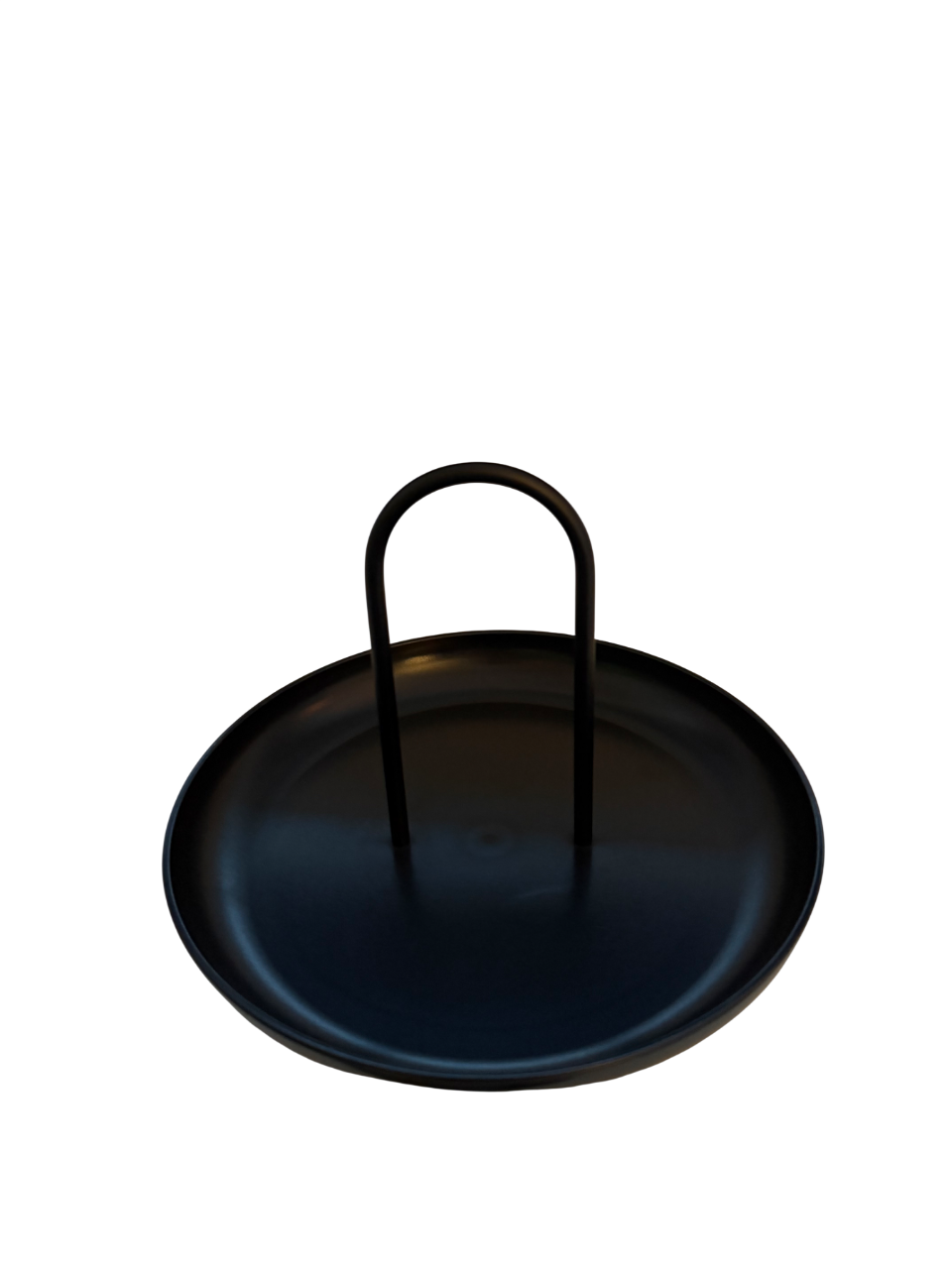 Ablage Tablett „CARRY TRAY NOIR“ – matt schwarz mit Henkel