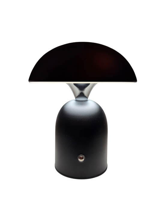 Luxora Dome – Kabellose Design-Tischlampe in Schwarz